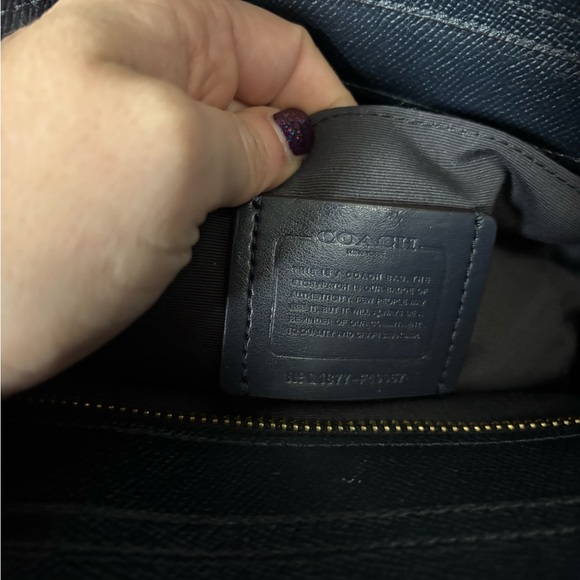 Coach metallic blue and navy Bag - Picture 4 of 9